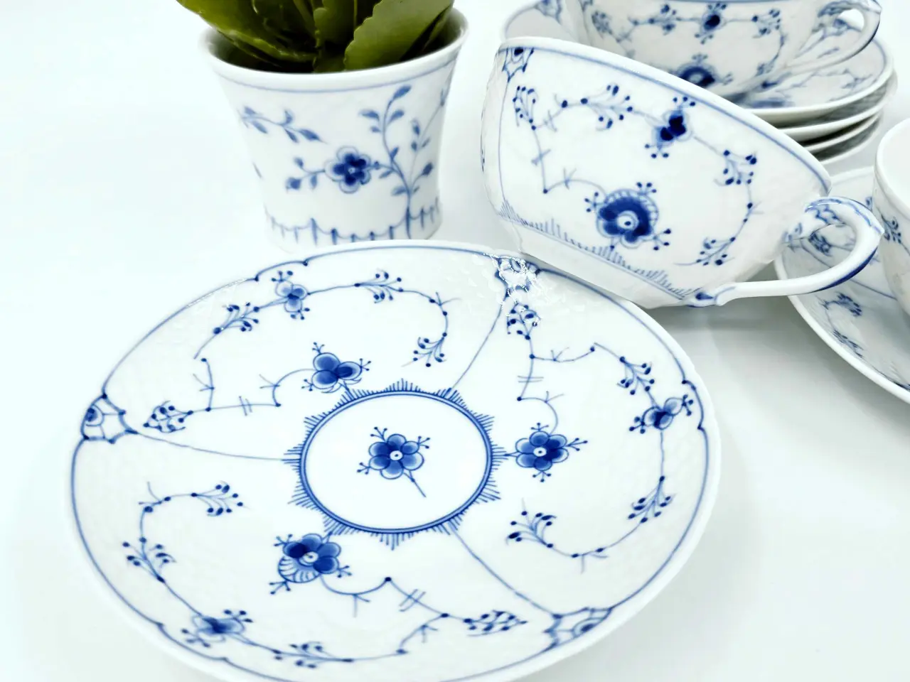 Billede 3 - Blåmalet tekop B&G Musselmalet Porcelæn 