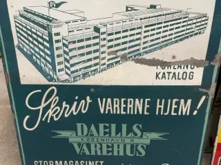 Emaljeskilt stationsskilt 60x60 daells varehus