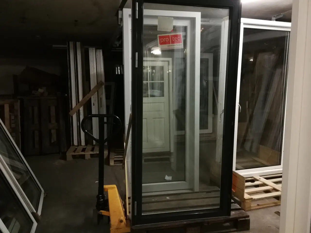 Billede 1 - NY TERRASSEDØR 3-LAGS GLAS, 99X210, ANTRACIT