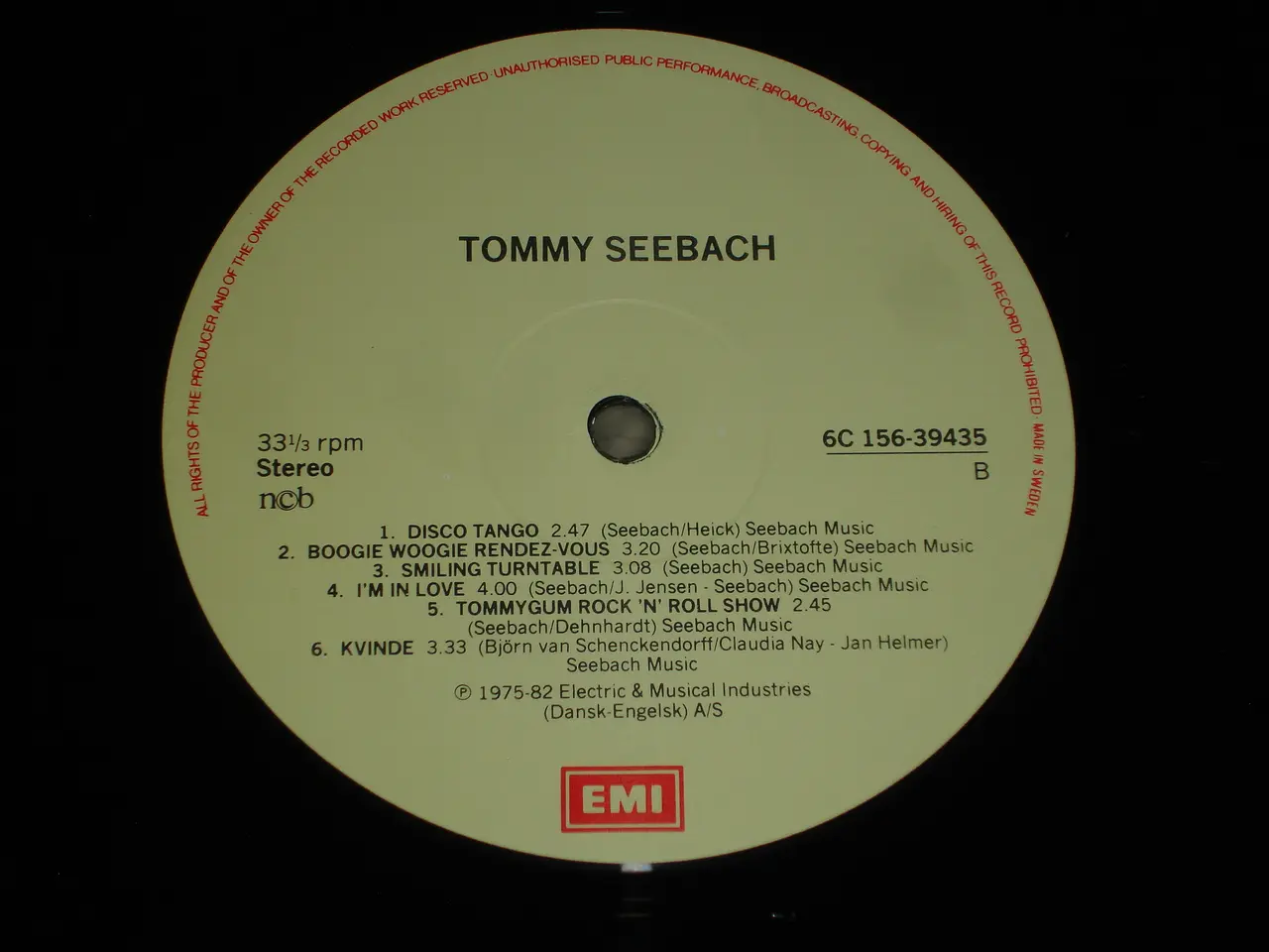 Billede 5 - (Sender gerne) Tommy Seebach – Tommy Seebach