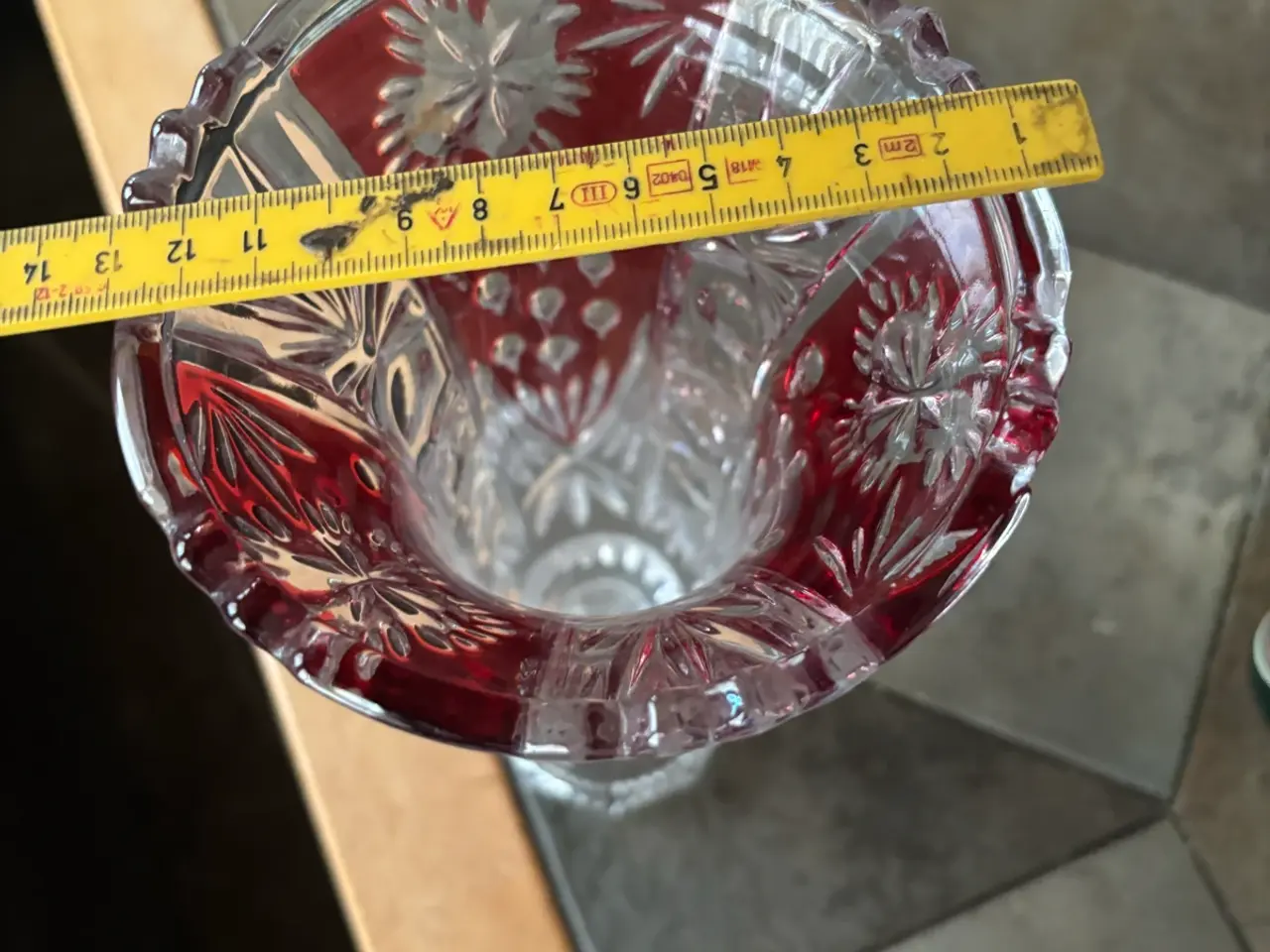 Billede 3 - Stor flot krystal vase