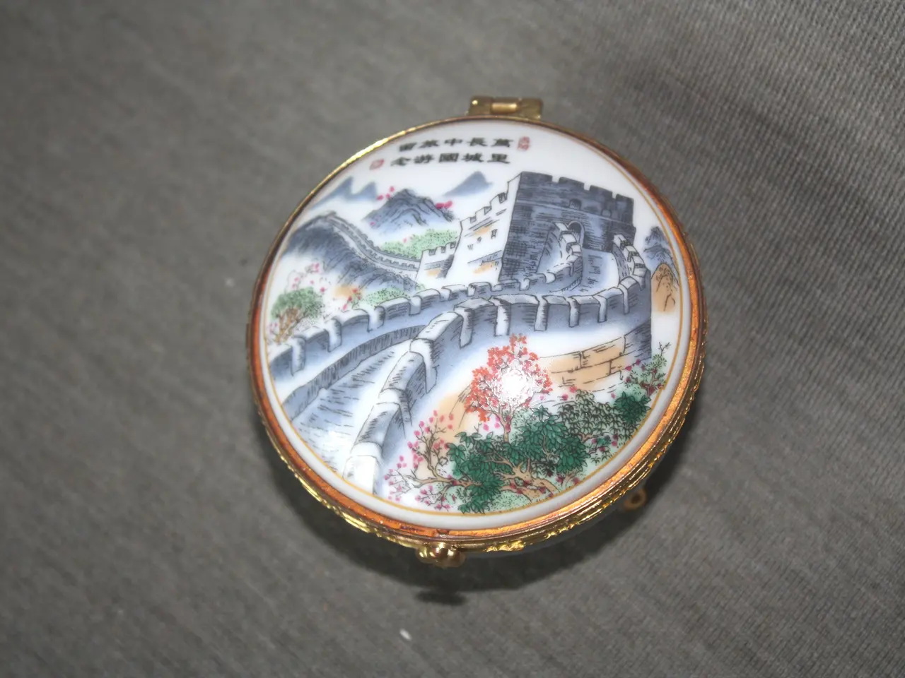 Billede 2 - Smykkeskrin højde 6,5 cm diam 8 cm
