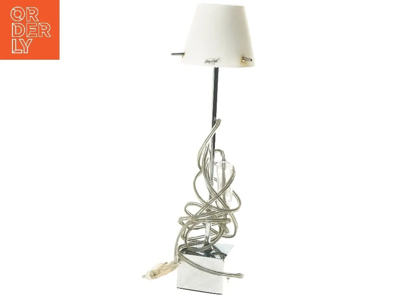 Billede 1 - Hvid Herstal bordlampe (str. 35x6x6 cm)