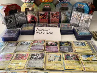 Pokémon vintage kortsamling + NYE kort + tins