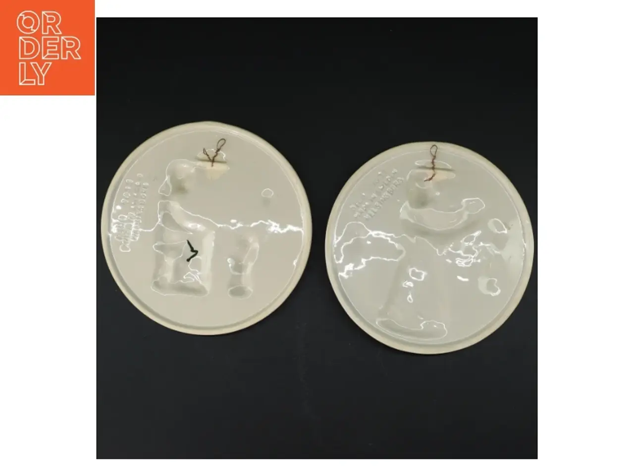 Billede 2 - Dekorative porcelænsplatter (str. Ø 18,5 cm)