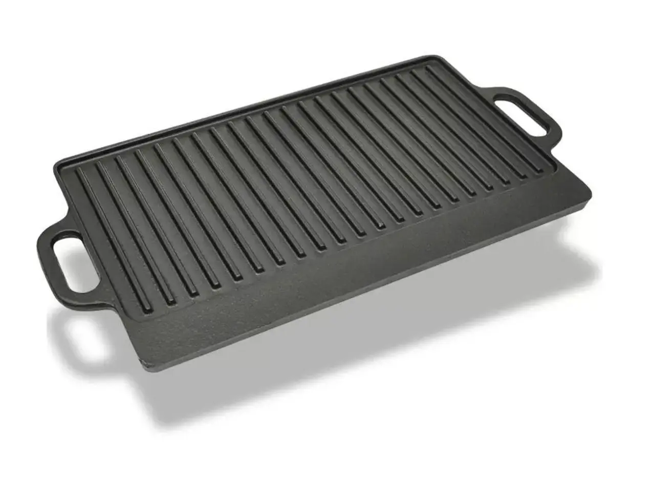 Billede 1 - Grillplade i støbejern 50 x 23 cm - vendbar