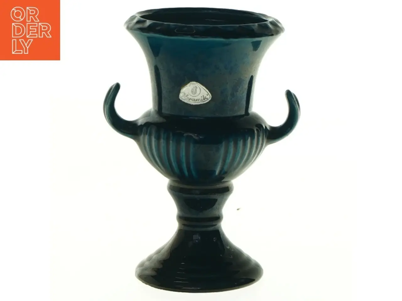 Billede 1 - Keramik urne vase fra ü-keramik (str. 15 x 9 cm)