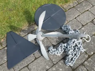 Paraply anker m/kæde