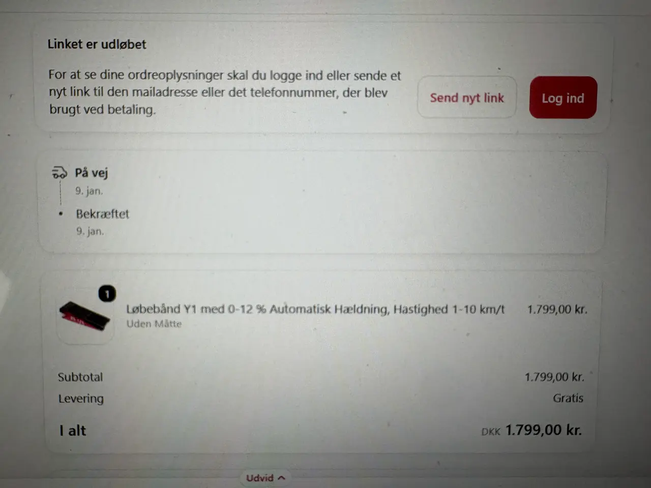 Billede 5 - Løbebånd Y1 med 0-12% hældning