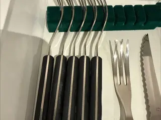 Gense grillbestik i sort
