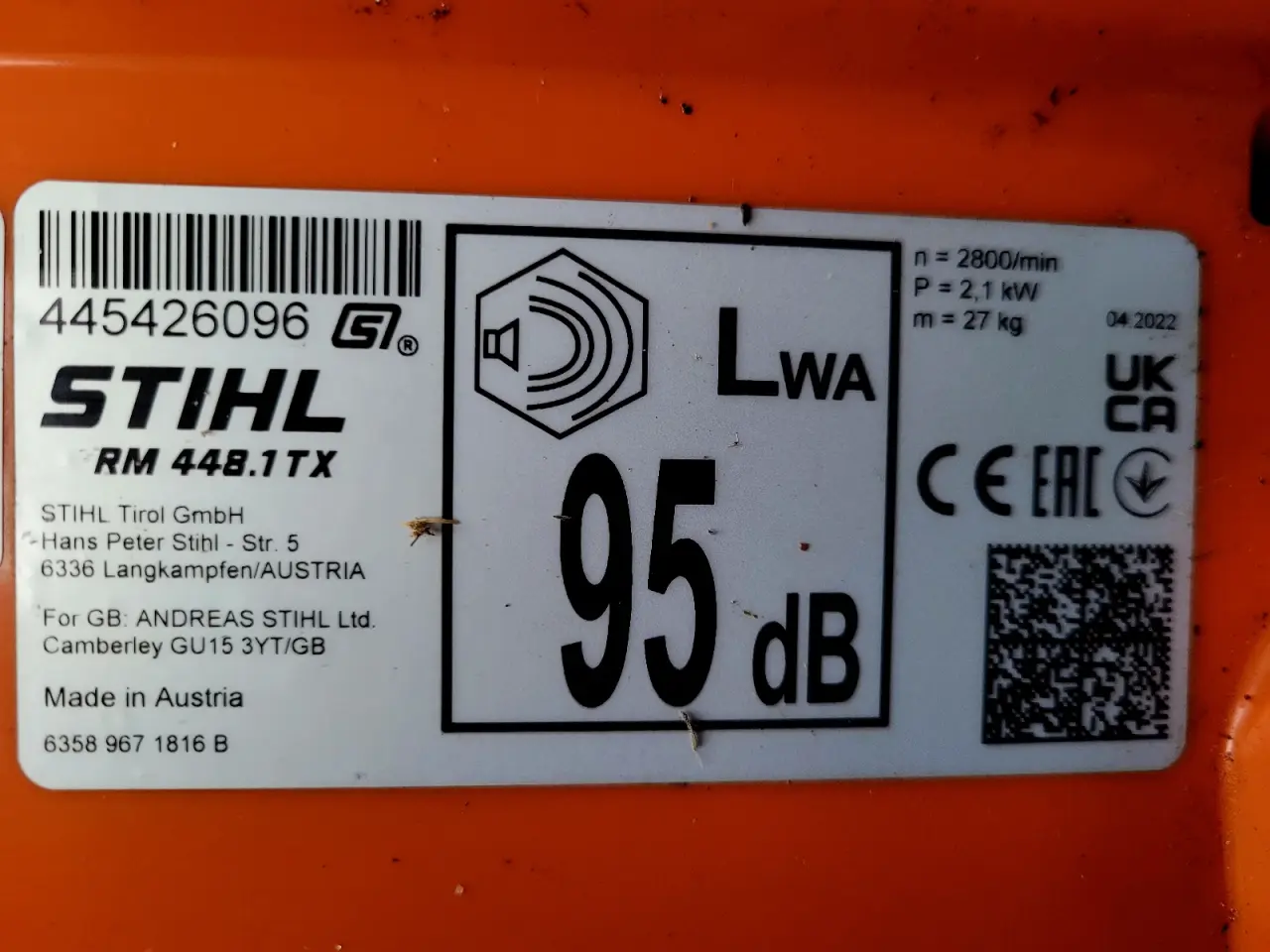 Billede 9 - Defekt Stihl RM 448 TX plæneklipper
