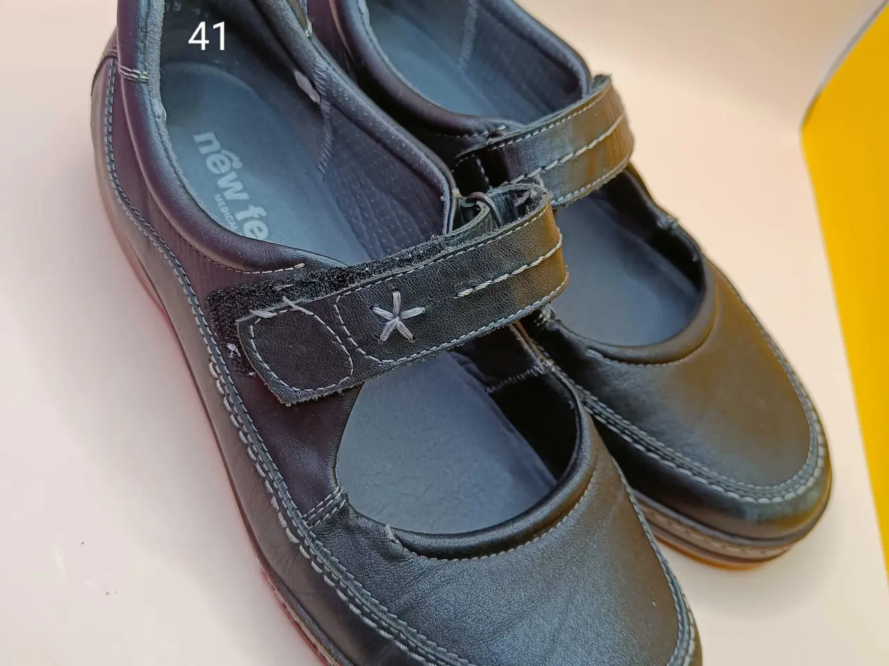 Billede 1 - New Feet sort læder sko 41str