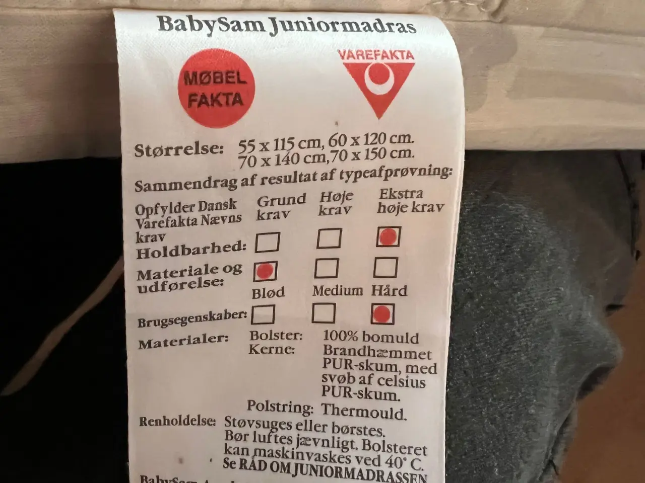 Billede 2 - Baby Sam Junior madras