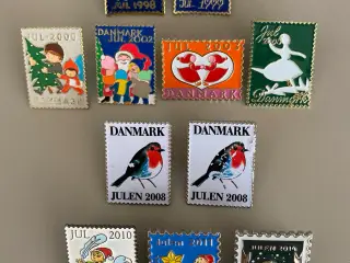 Julemærker pins og emblemer