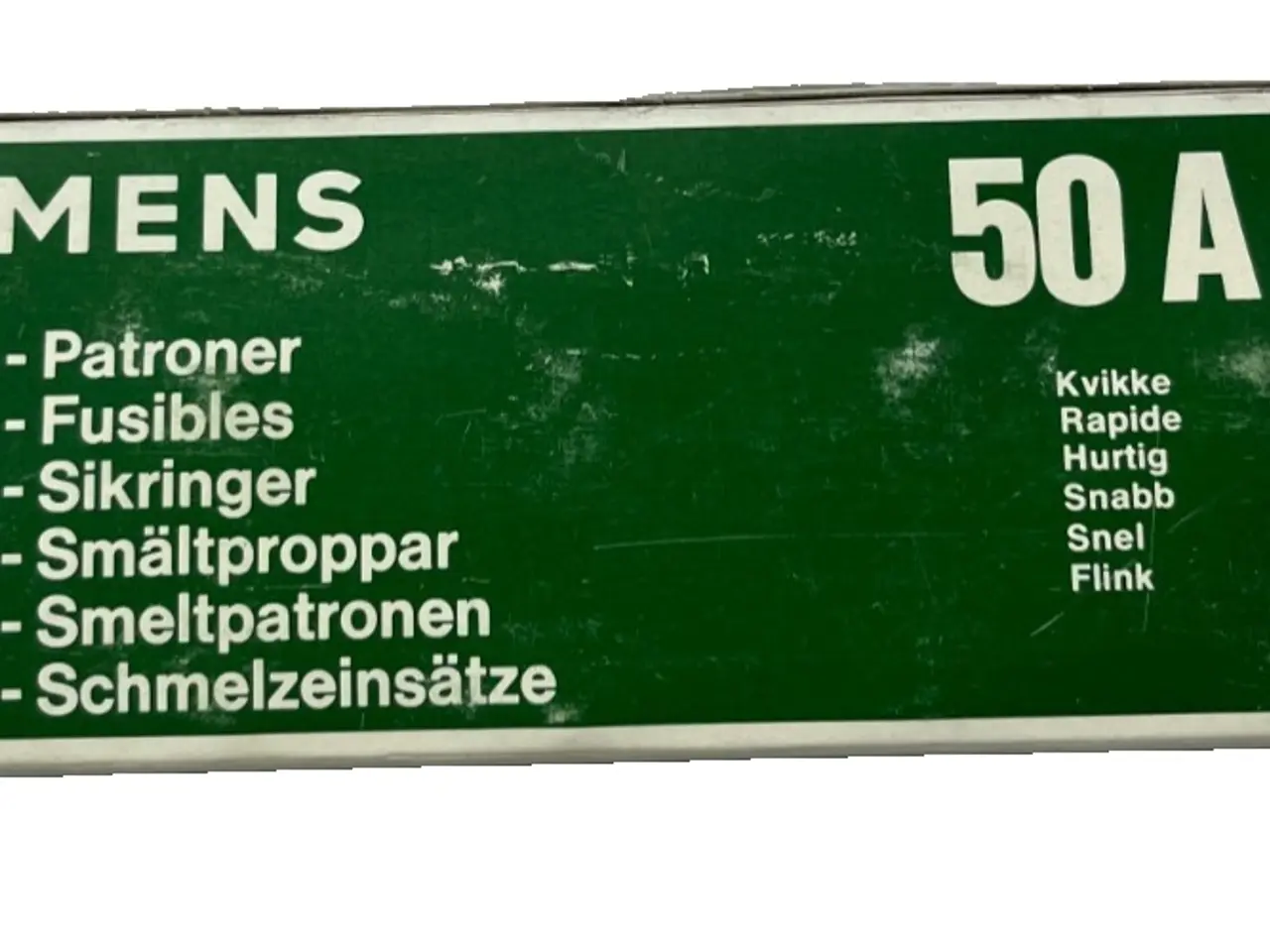 Billede 1 - Siemens 5SB3 950‑1 Diazed 50A Quick‑Acting DIII Of