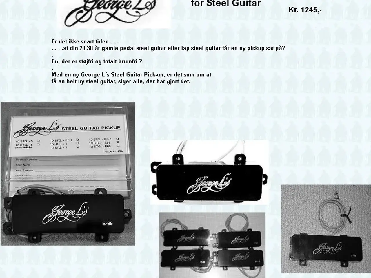 Billede 2 - Pedal Steel Guitar brumfri pickupper