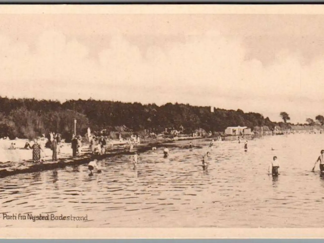 Billede 1 - Parti fra Nysted Badestrand - Postkort - Ubrugt