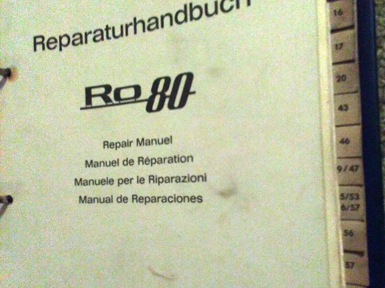 Billede 3 - NSU RO 80, Reparaturhandbuch.