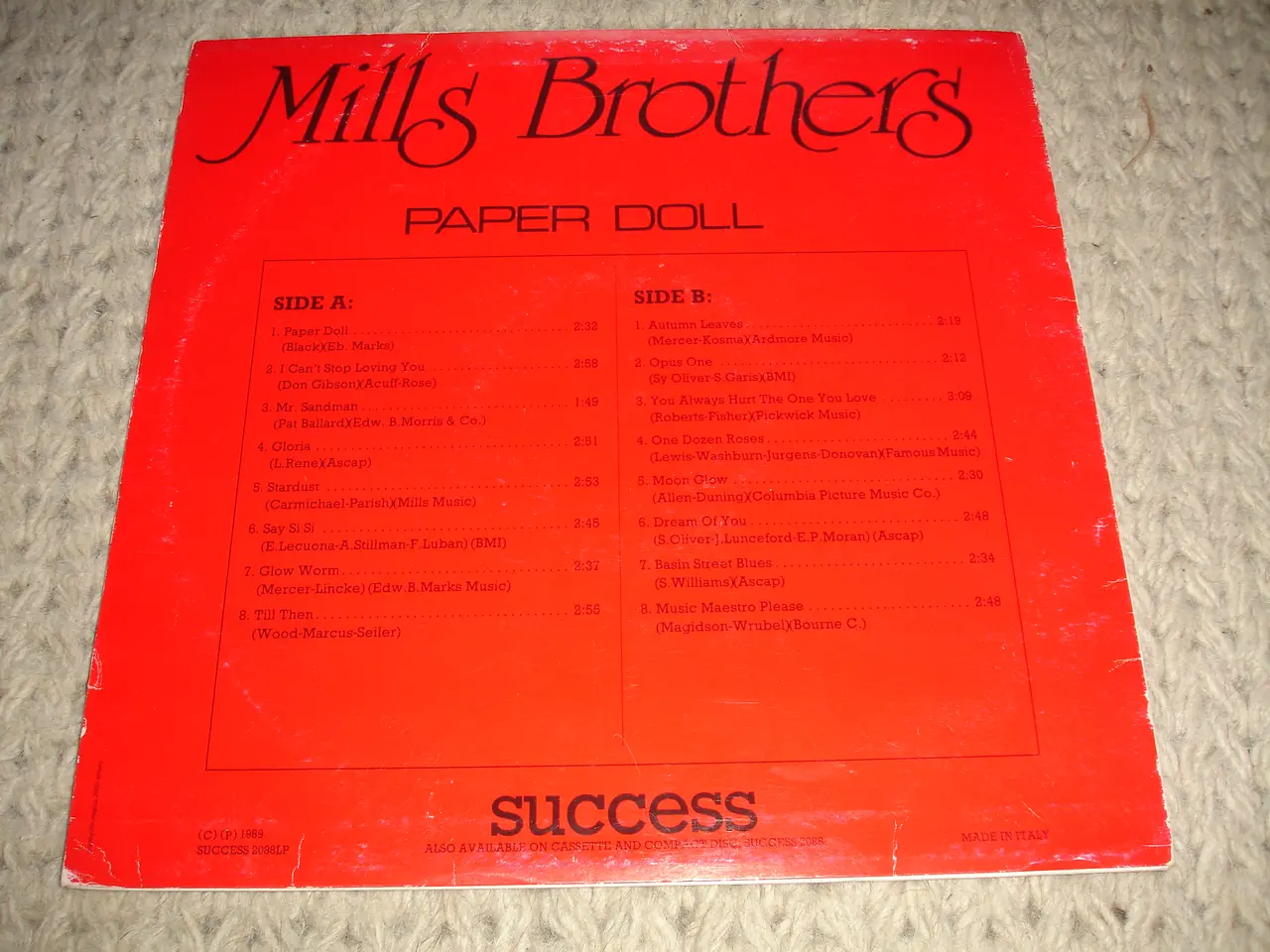 Billede 3 - (Sender gerne) The Mills Brothers – Paper Doll