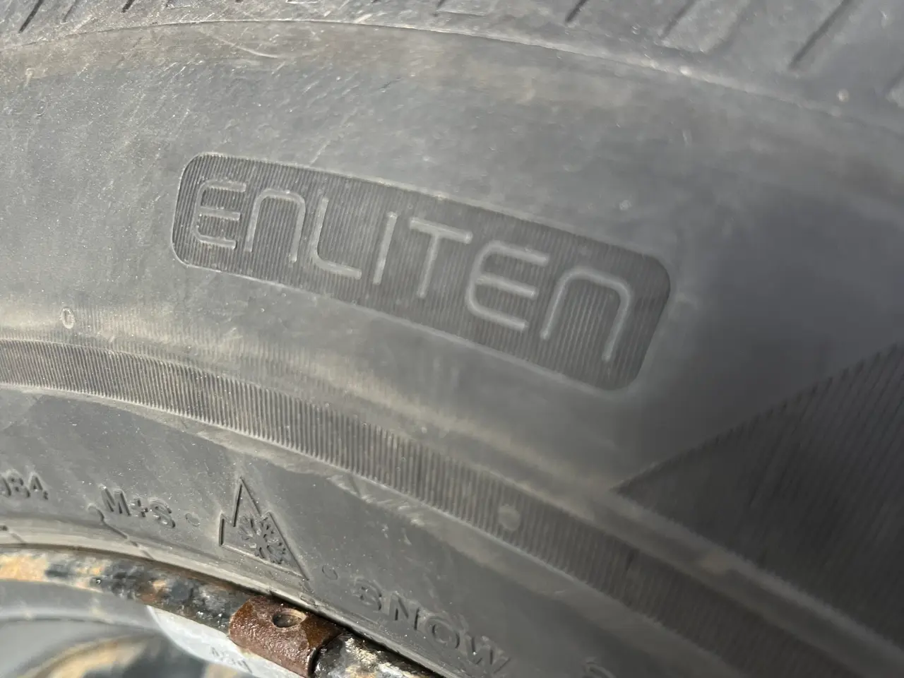Billede 1 - Vinterdæk på stålfælge. Har kun kørt 5000km.