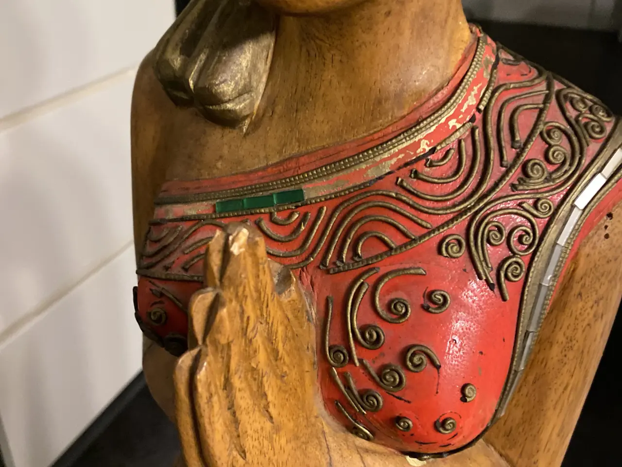 Billede 3 - Træskulptur kvinde 