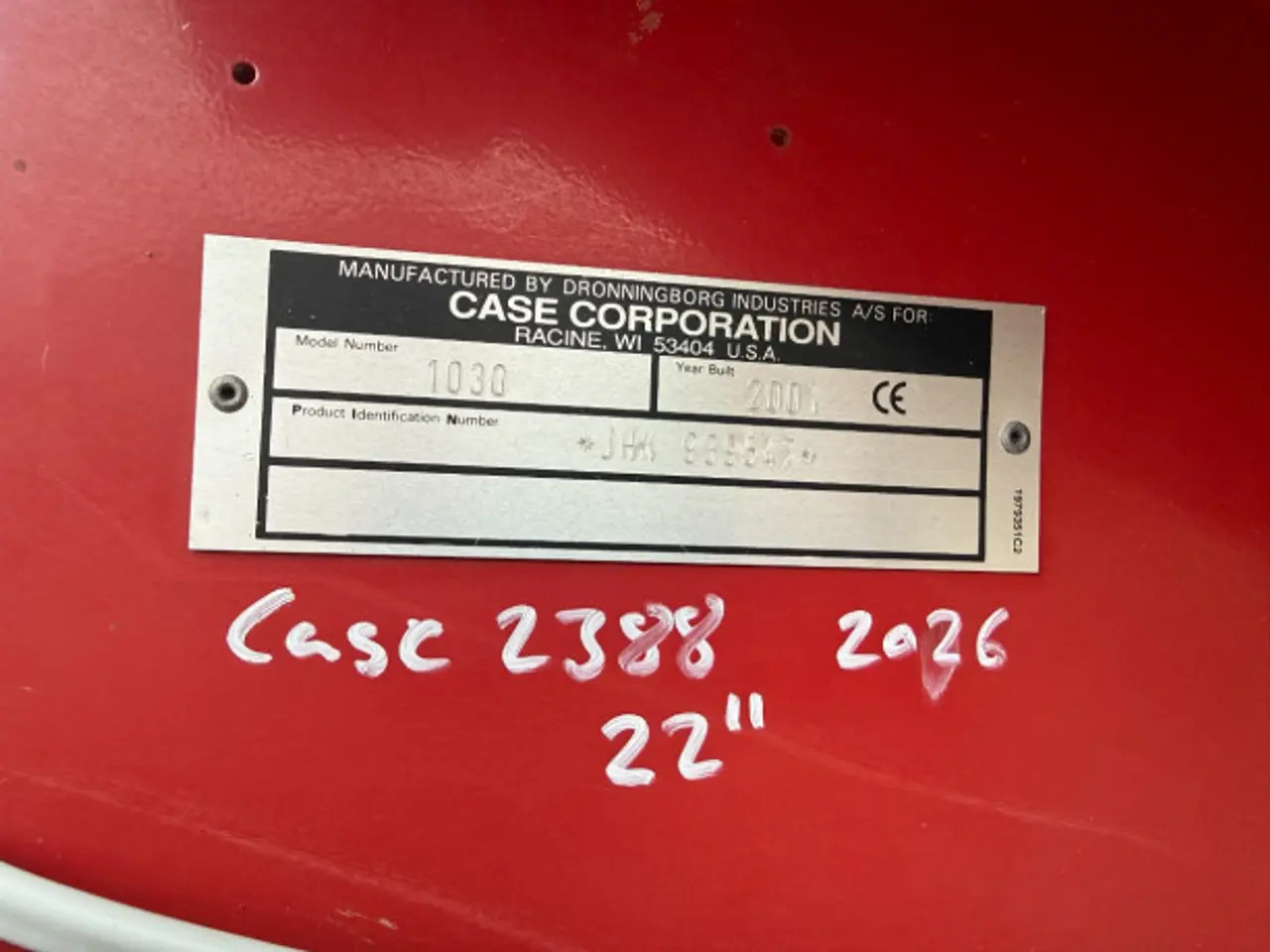 Billede 17 - Case 1030 22" skærebord