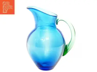 Ny Blå glas kande 23,5 cm (str. 23,5 cm)fra Orrefors