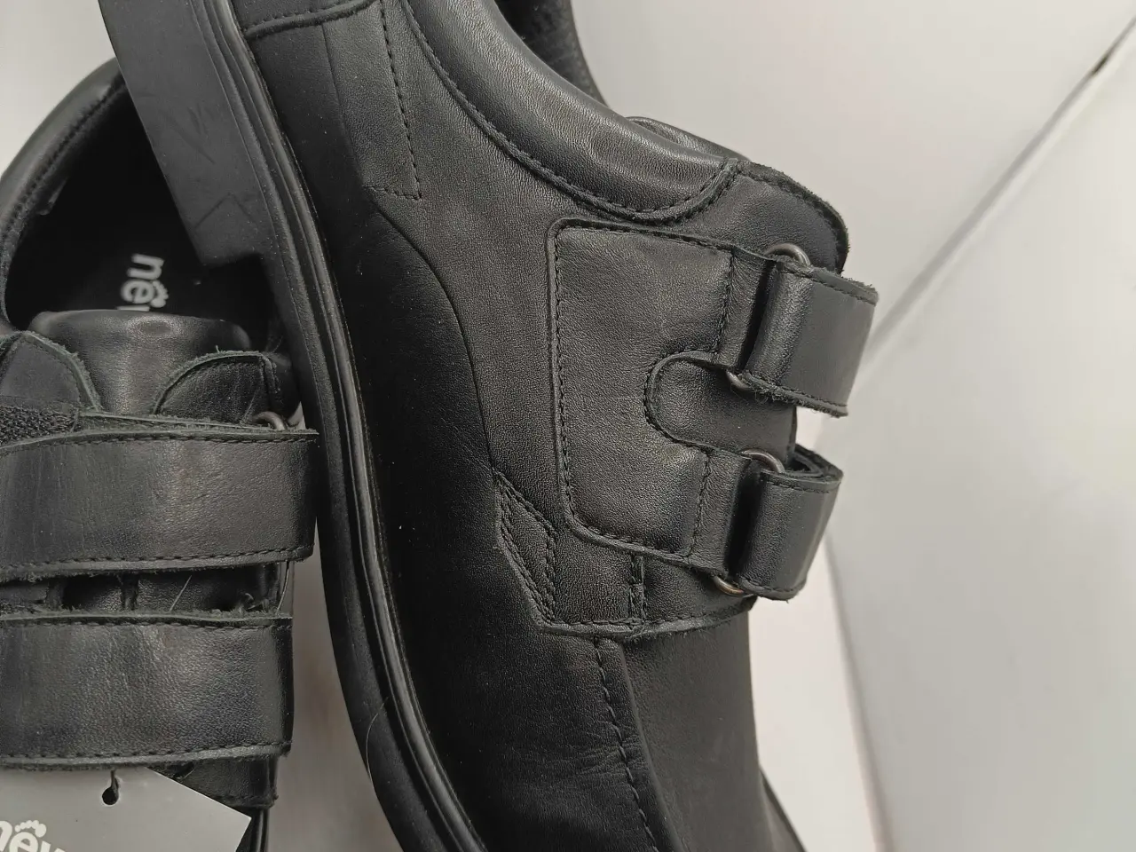 Billede 6 - New Feet sort læder sko 48str