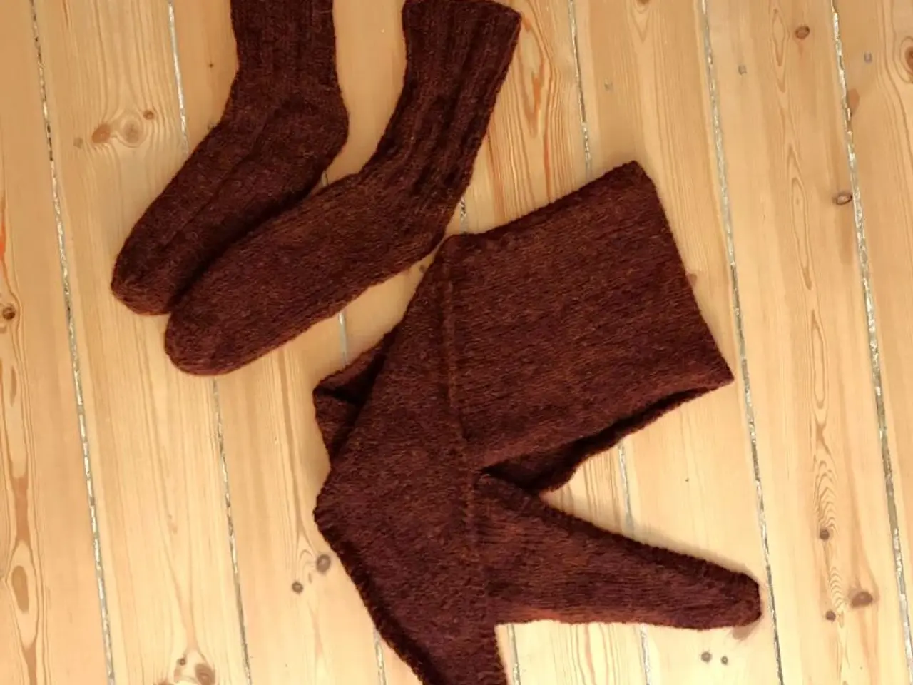 Billede 2 - Håndstrikkede rag-sokker i dín størrelse :-)