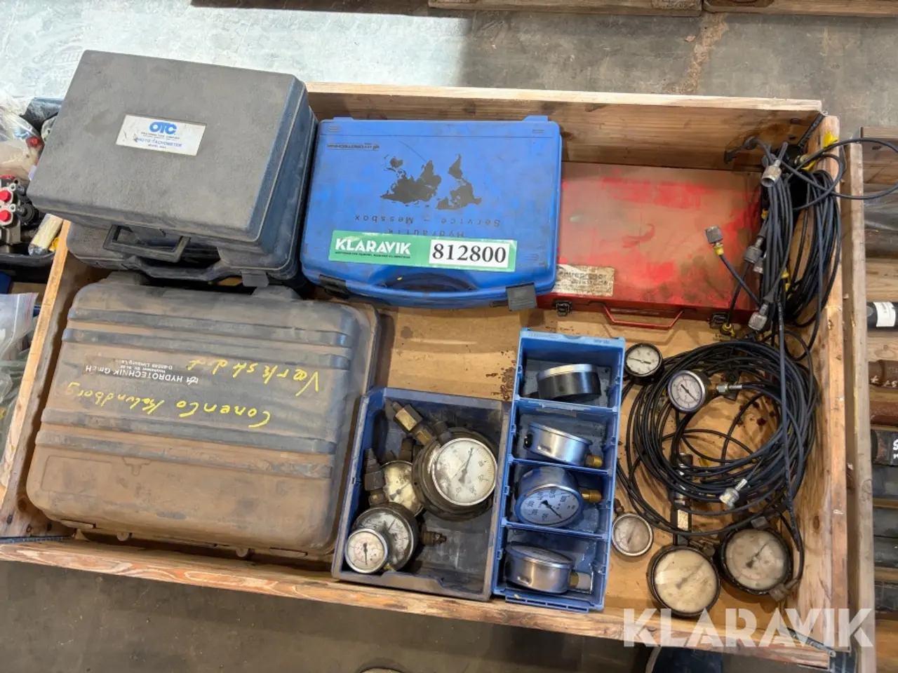 Billede 1 - Hydraulisk tryk ure - 10 kasser