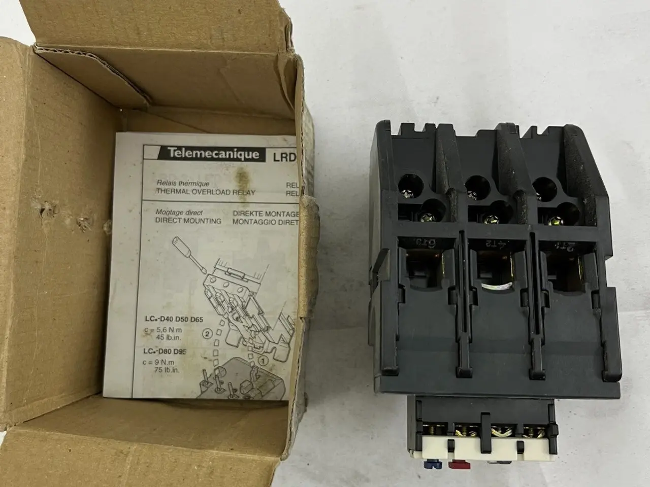 Billede 2 - Telemecanique LRD3357 Thermal Overload relæ 37–50A