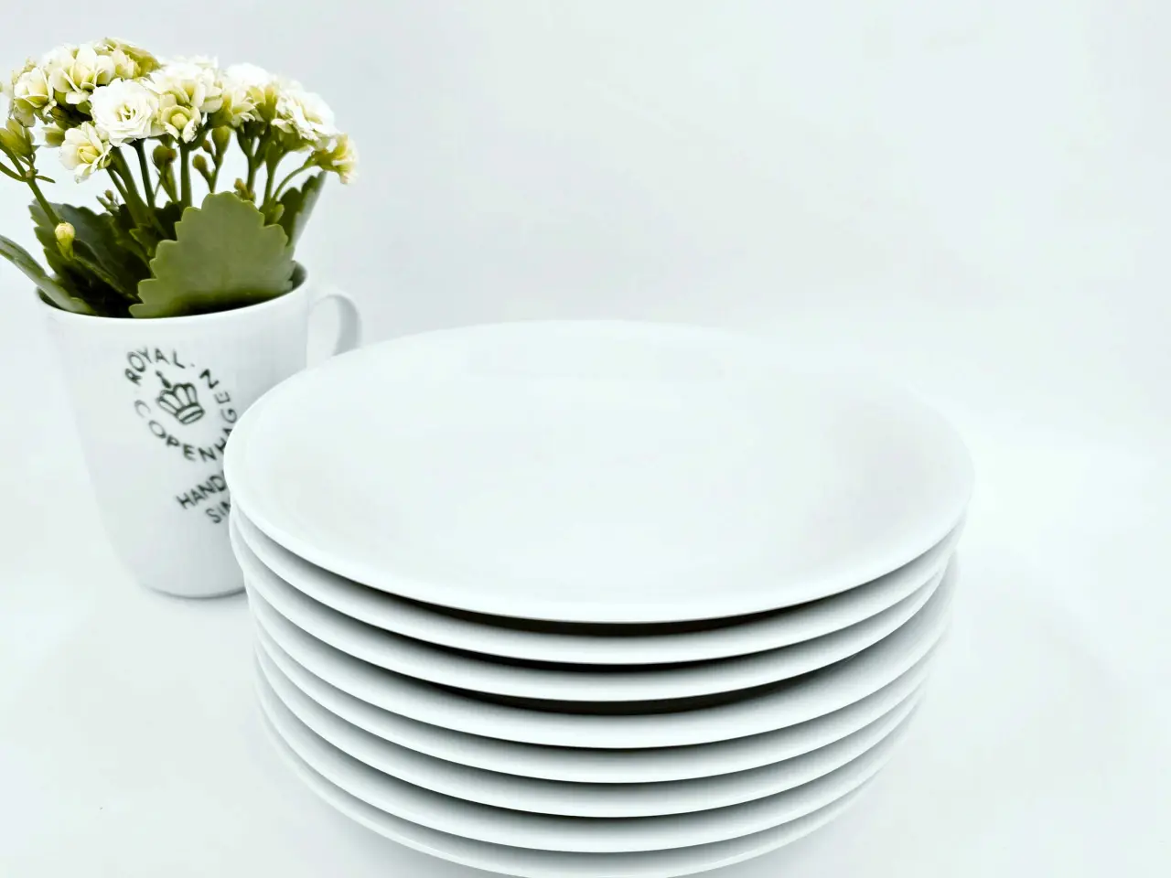 Billede 5 - Royal Copenhagen Hvid Tallerken Porcelæn 