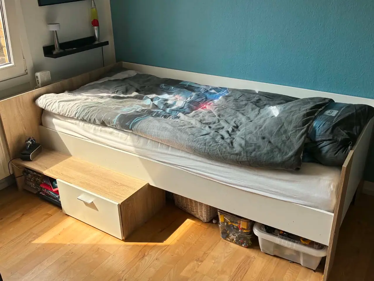 Billede 1 - Sengeramme 90x200 inkl. madras + evt. topmadras
