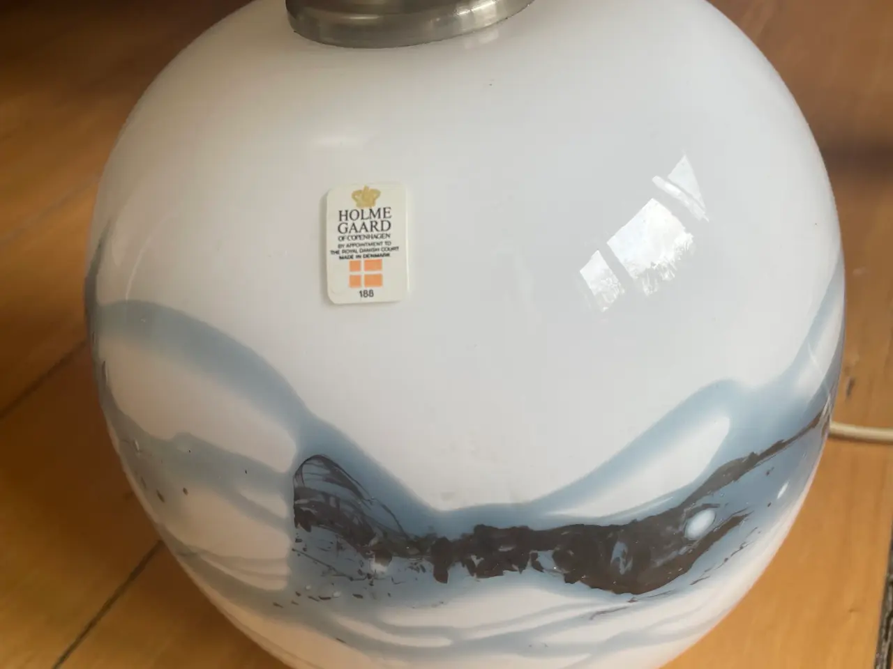 Billede 1 - Smuk Holmegaard bordlampe