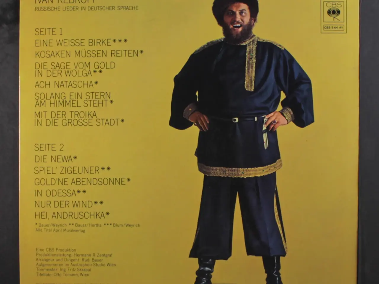 Billede 2 - Ivan Rebroff: Kosaken müssen Reiten - LP vinyl