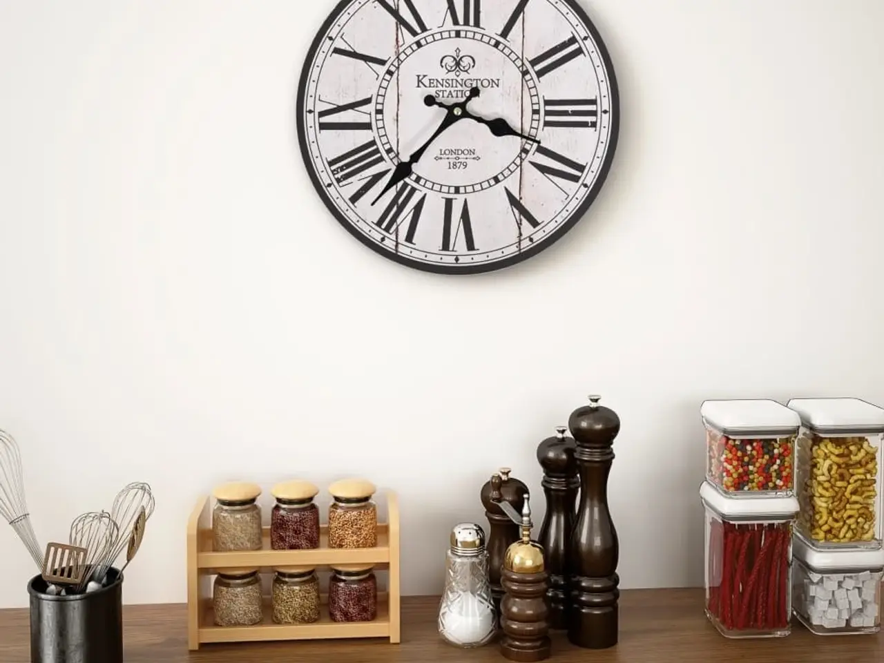 Billede 2 - Vægur vintagestil London 30 cm