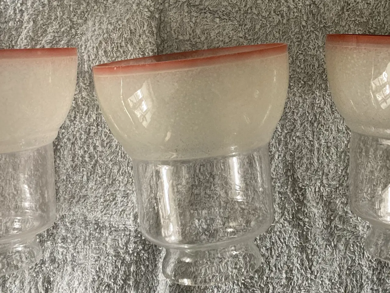 Billede 4 - 4 Glas skærme til lampe pendel