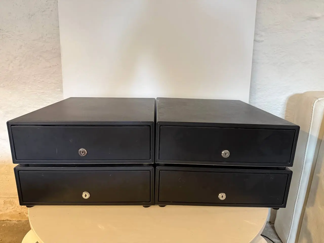 Billede 1 - 4 kasseskuffer i sort metal