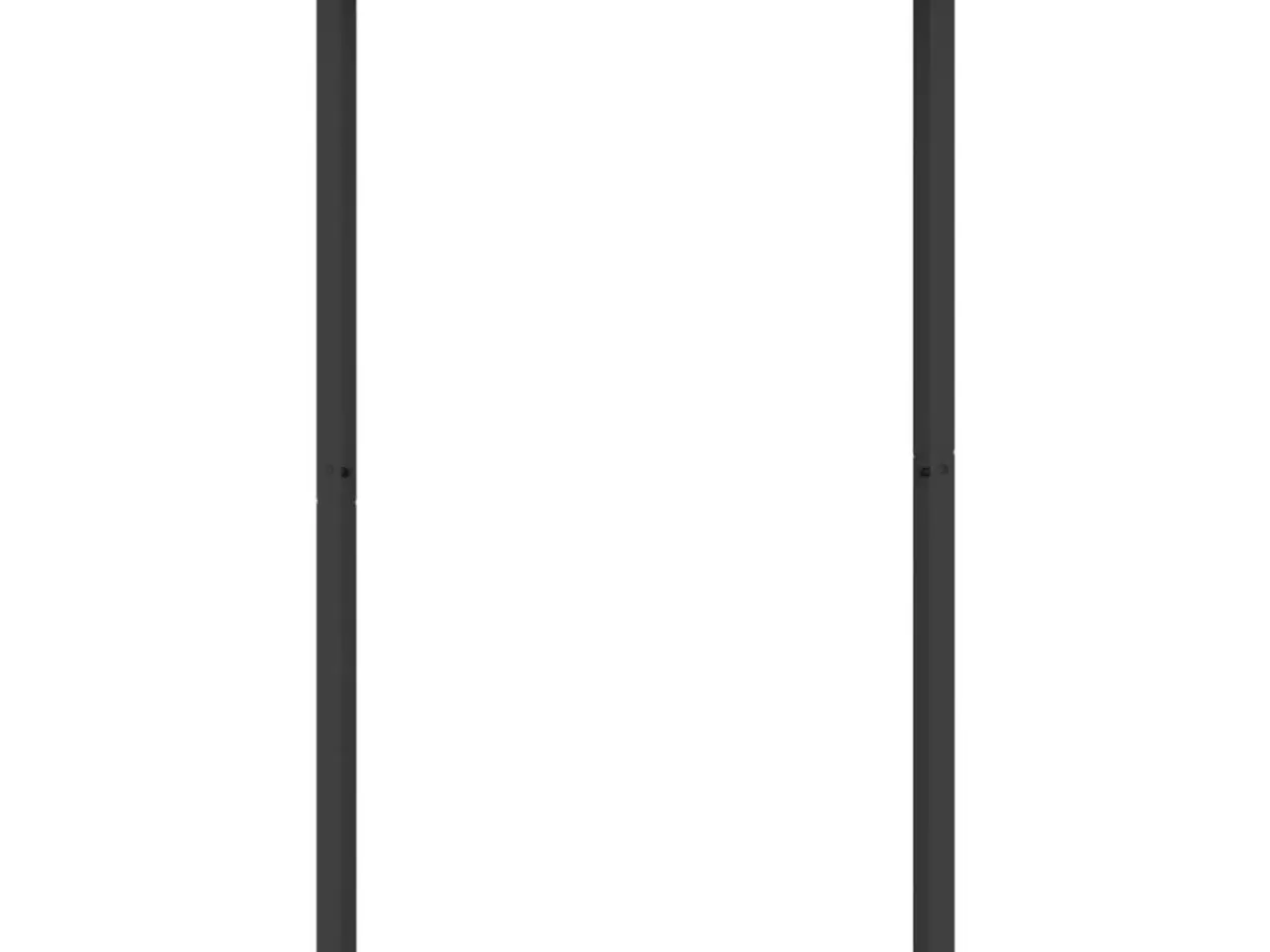 Billede 3 - Brænderist mat sort 80x28x154 cm stål