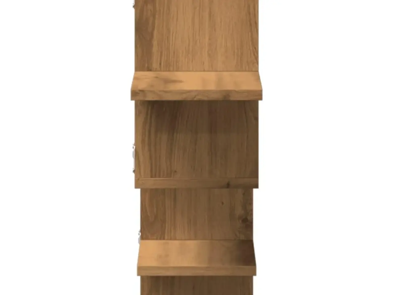Billede 5 - Væghylde 124,5×18×60,5 cm - konstrueret træ, egetræsfarve