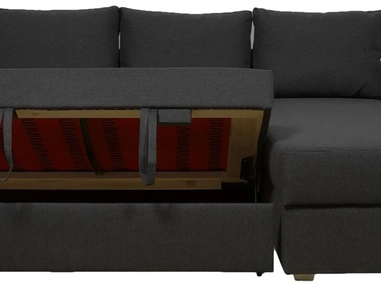 Billede 3 - Studio sovesofa med vendbar chaiselong - koksgrå Inari 95