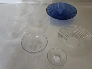Diverse Glasskåle