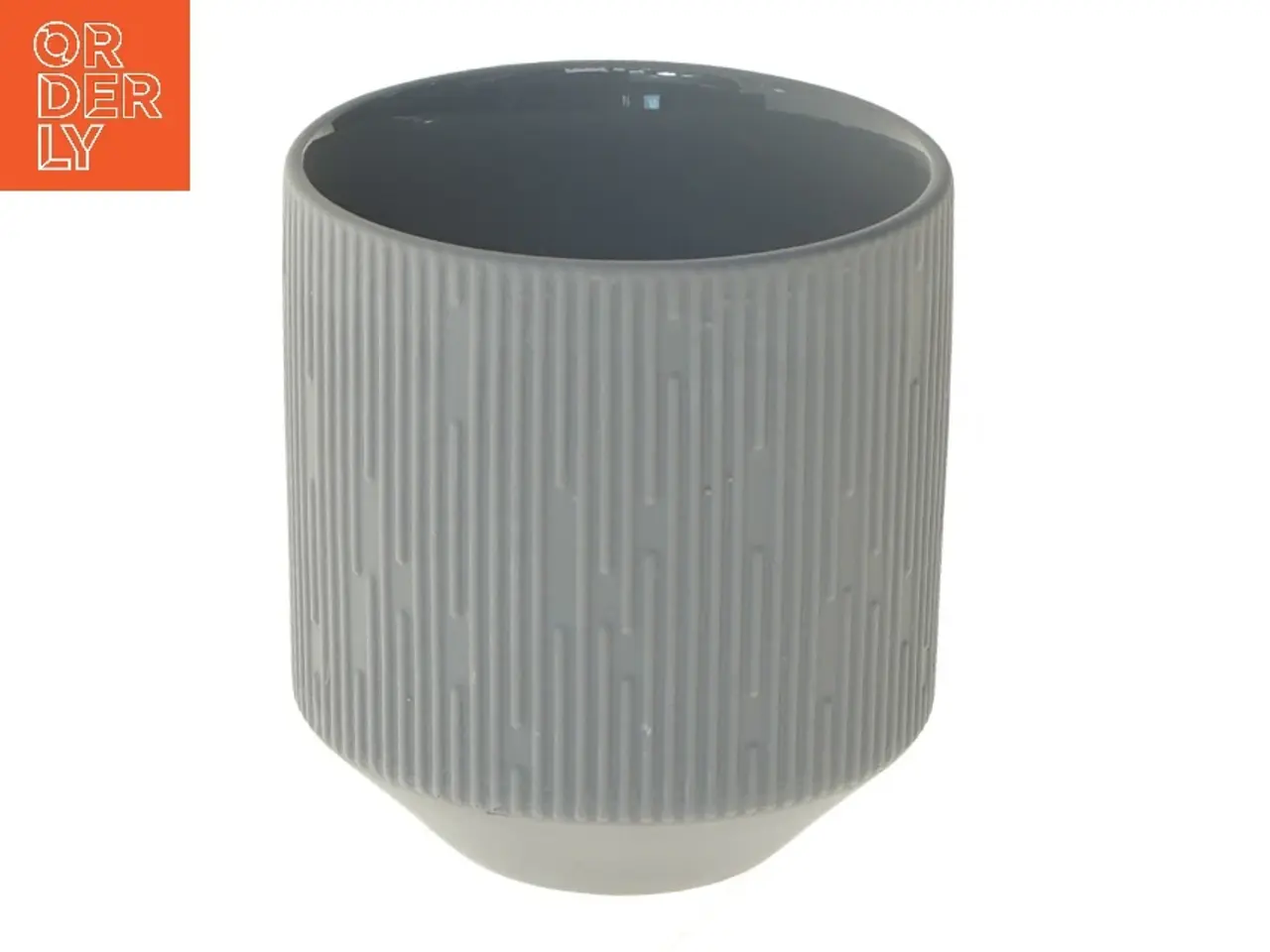 Billede 1 - Grå vase fra House of Sander (str. Ø 9 cm længde 10 cm)