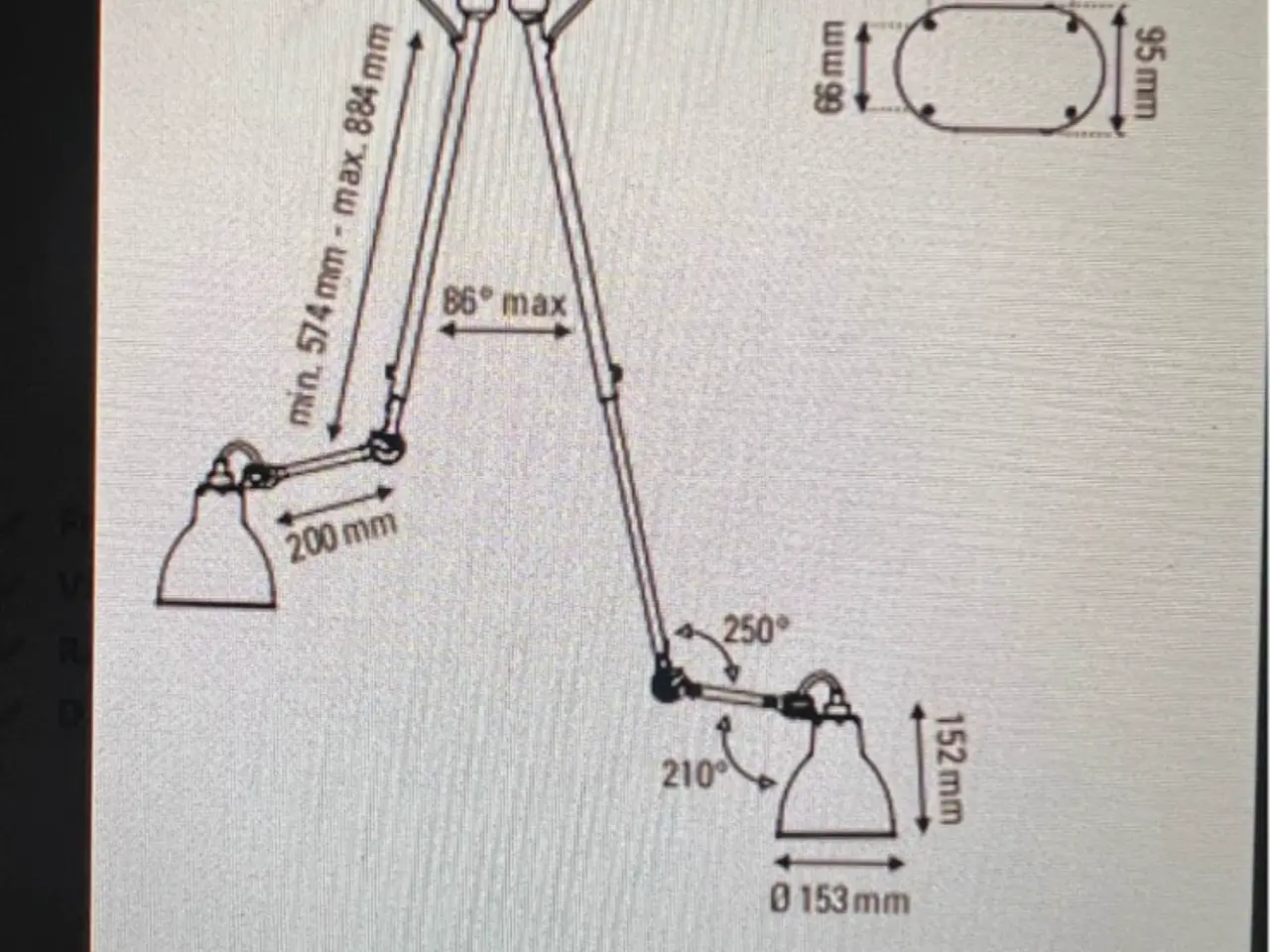 Billede 5 - Gras loftslampe No 302 D