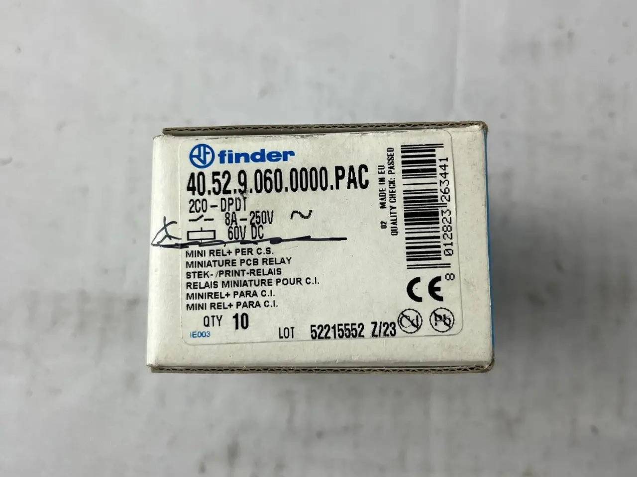 Billede 3 - Finder 40.52.9.060.0000.PAC PCB relæ 60VDC Coil 8A