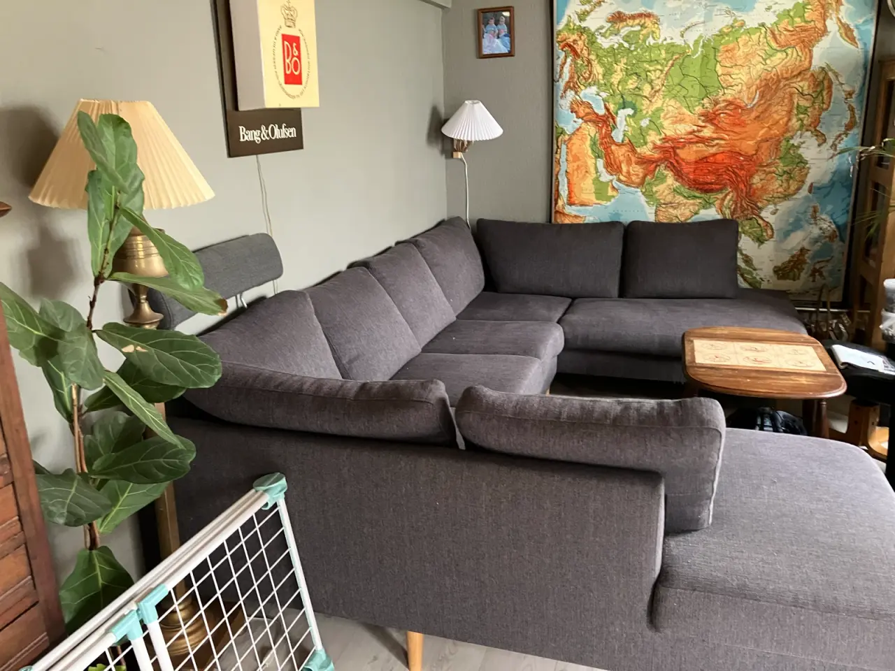 Billede 2 - U sofa koksgrå stof