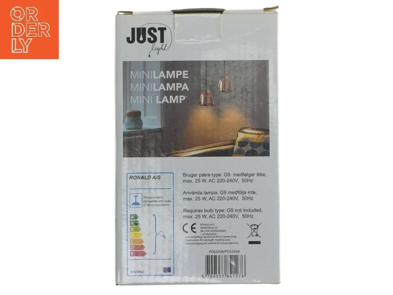 Billede 2 - Mini kobberlampe fra Just Light (str. 10 cm)