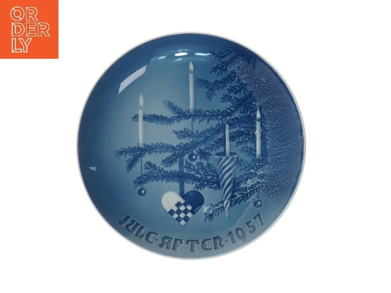 Billede 1 - Royal Copenhagen juleplatte 1957 fra Royal Copenhagen (str. Ø 18,2 cm)