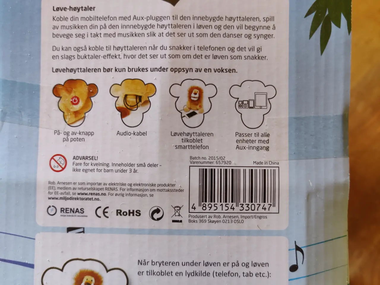 Billede 2 - Mp3 højtaler Løve 