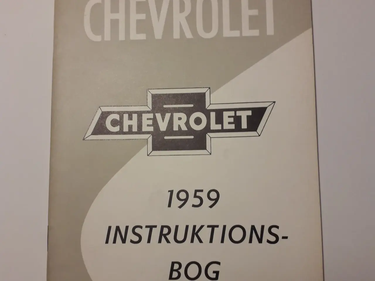 Billede 1 - Ægte Dansk Chevrolet 1959 Original Instruktionsbog